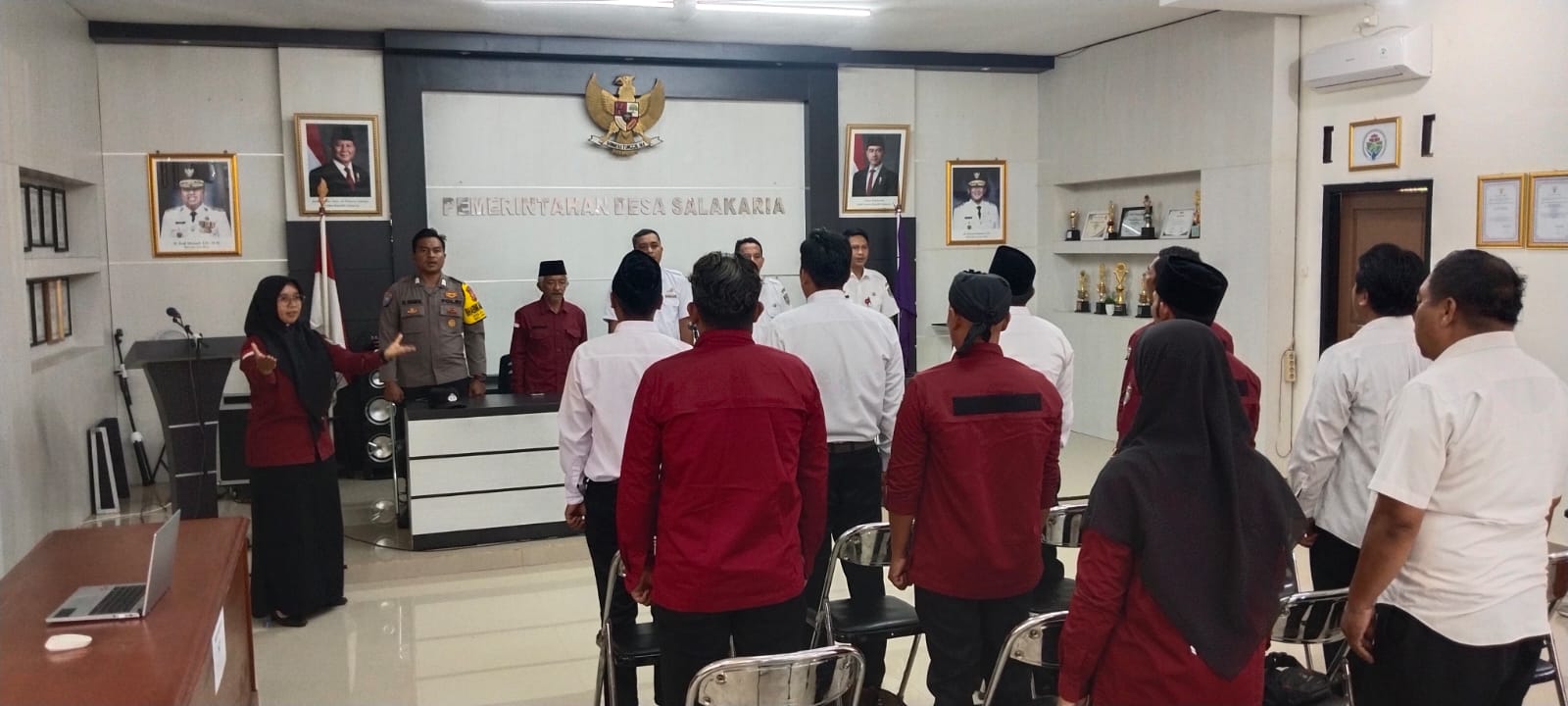 Polsek Sukadana Ikut Awasi Proses Seleksi Perangkat Desa Salakaria