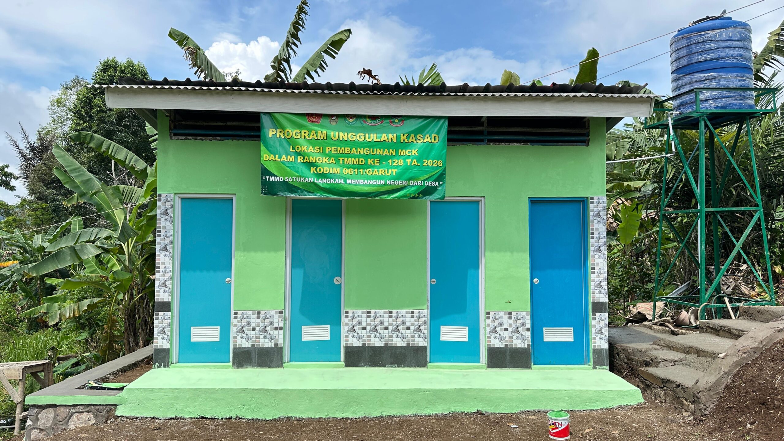 Pembangunan MCK Program Unggulan Kasad Rampung 100%, Warga Siap Nikmati Fasilitas Layak Menjelang Penutupan TMMD ke-128