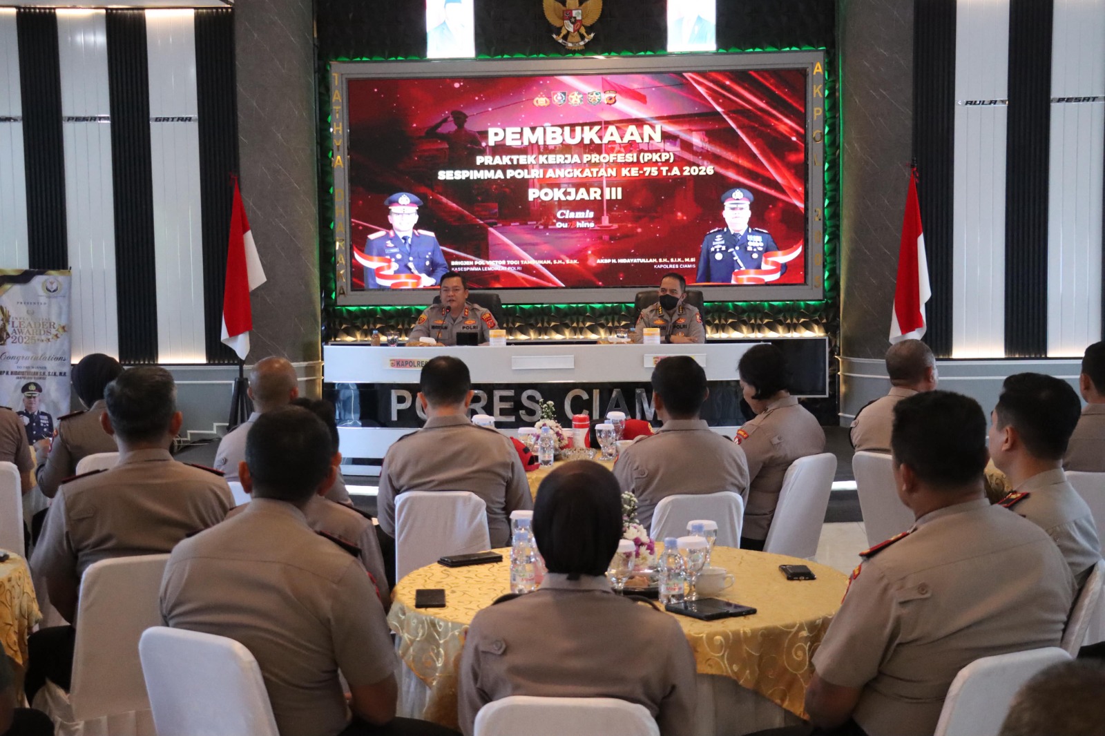 Polres Ciamis Sambut PKP Sespimma Polri Angkatan LXXV, Perkuat Pembentukan Pemimpin Polri Humanis dan Profesional