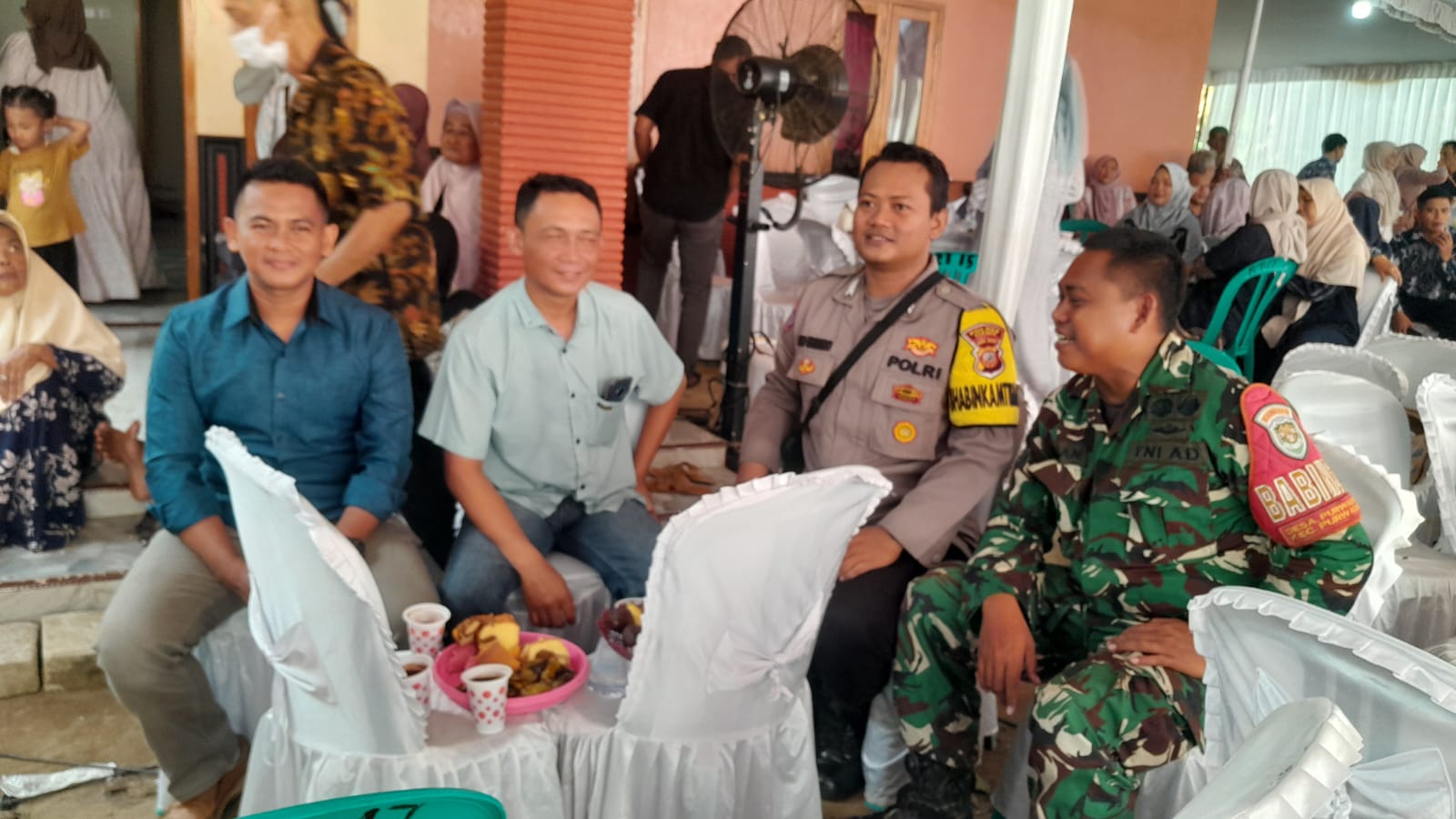 Cipkon Kamtibmas, Polsek Lakbok Polres Ciamis Datangi Kegiatan Warga di Tangkeban