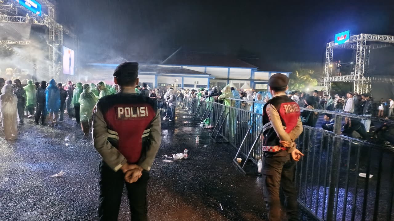 Polres Ciamis Terjunkan Personel Gabungan Amankan Konser Musik Melepas Penat 2026 dan Pastikan Acara Berjalan Kondusif