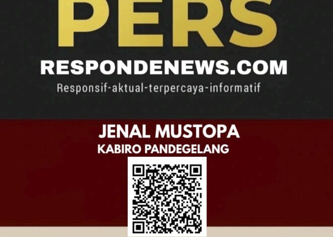 Innalillahi wa inna ilaihi raji’un. Kami, Pimpinan respondenews.com, turut berduka cita yang sedalam-dalamnya atas meninggalnya Almarhum Bapak Jenal Mustopa, Kabiro Pandeglang.