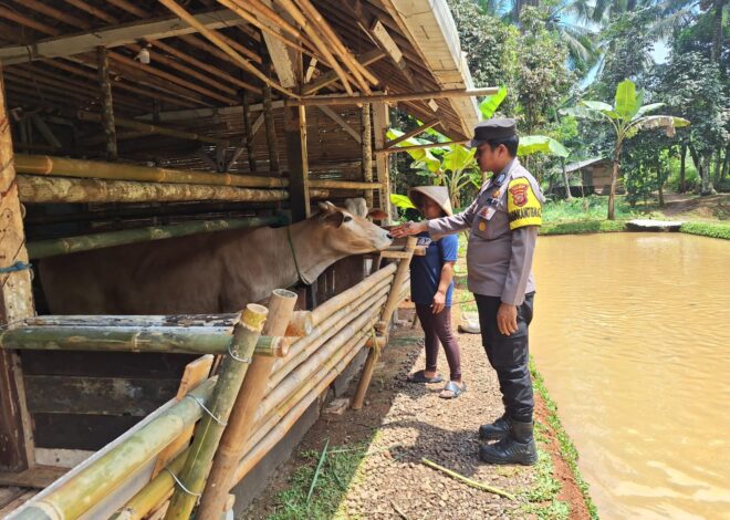 Tingkatkan Sinergitas, Polsek Sukadana Polres Ciamis Koorkom Kamtibmas Bareng Peternak di Salakaria