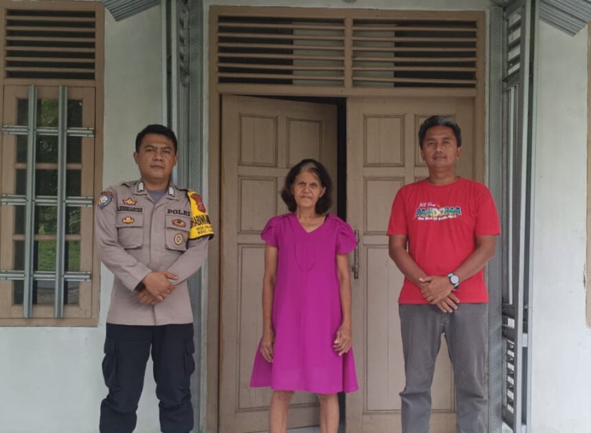 Polsek Lakbok Polres Ciamis Monitoring dan Amankan Kegiatan Ibadah Minggu di Gereja