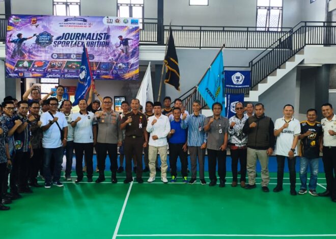 Kapolres Ciamis Buka Turnamen Bulu Tangkis Journalist Sport Exhibition, Pererat Sinergi Polri, Pemerintah dan Insan Pers