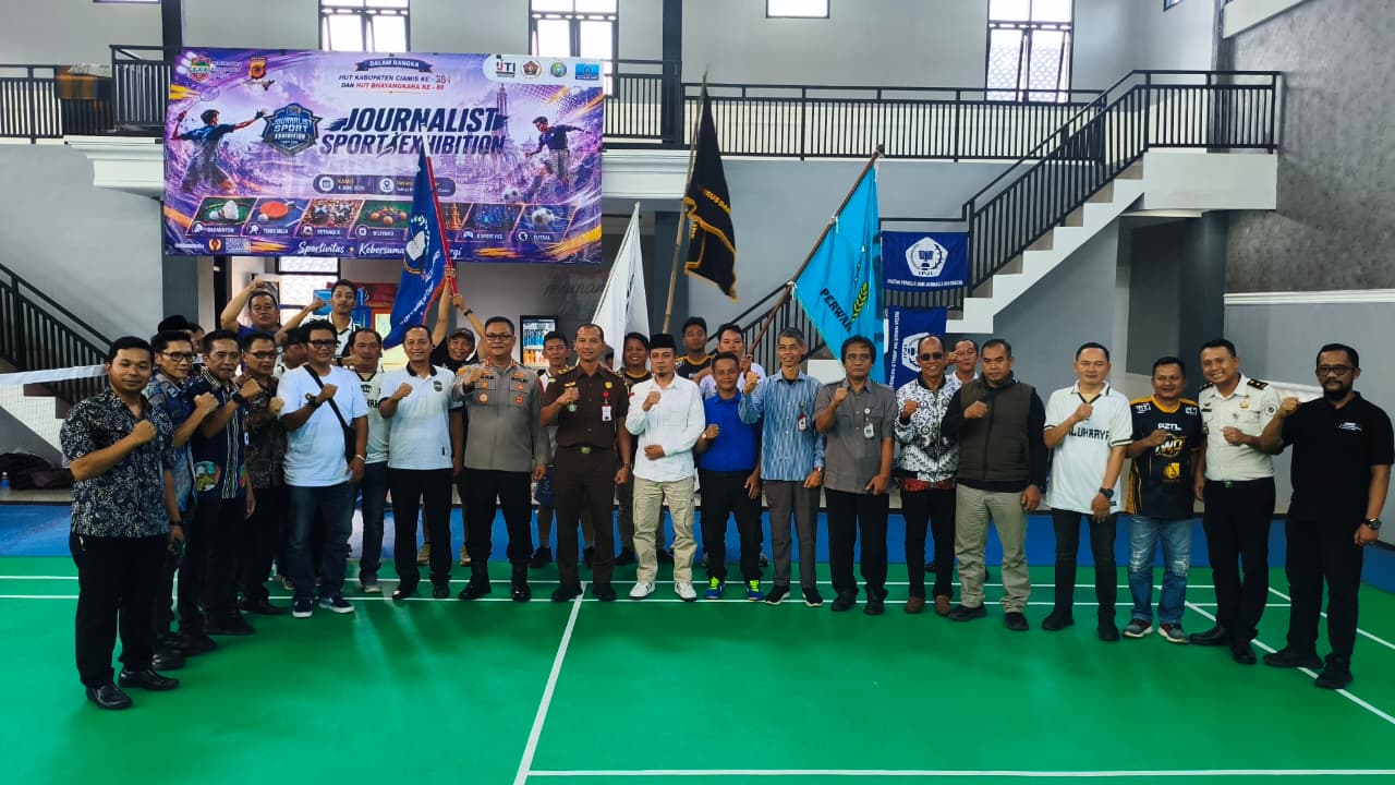 Kapolres Ciamis Buka Turnamen Bulu Tangkis Journalist Sport Exhibition, Pererat Sinergi Polri, Pemerintah dan Insan Pers