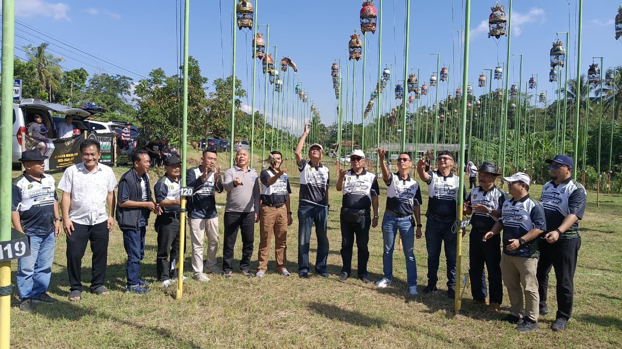 Kehadiran Polres Ciamis Dukung Kelancaran Kontes Burung Liga Perkutut Jabar Dandim Cup di Pamarican