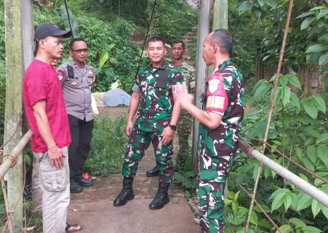 Dari Aspirasi Warga Menjadi Kenyataan, Dandim 0607 Tinjau Kesiapan Pembangunan Jembatan Cipanas