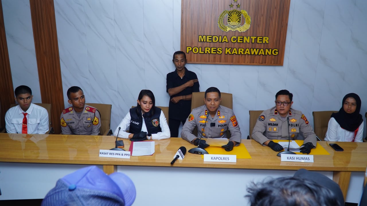 Lima Pemuda Diamankan Polres Karawang Usai Video Asusila Viral di Media Sosial