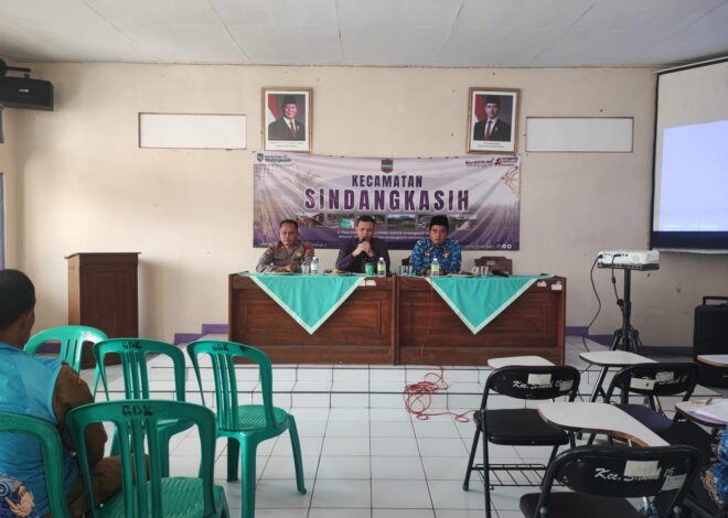 Polsek Cikoneng Sampaikan Himbauan Kamtibmas di Rakor Tingkat Kecamatan Sindangkasih