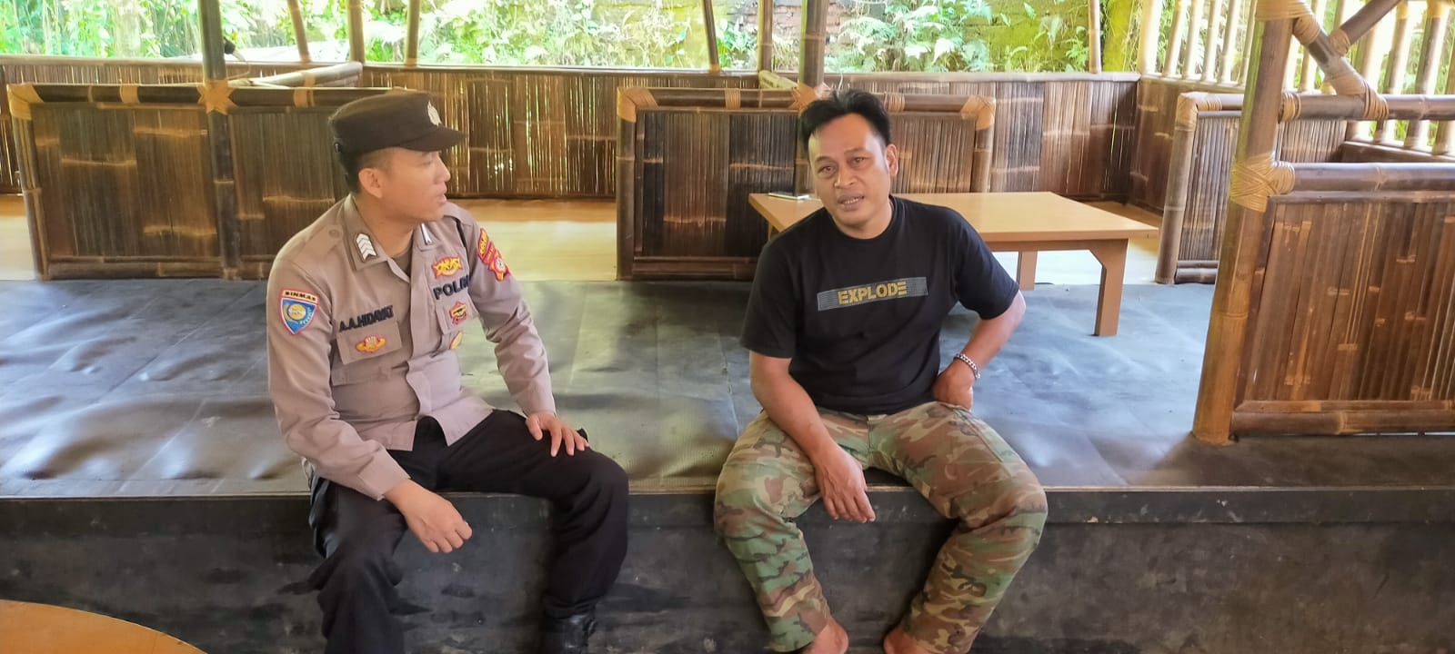 Perkuat Sinergitas, Polsek Sukadana Polres Ciamis Koorkom Kamtibmas ke Warga Bunter