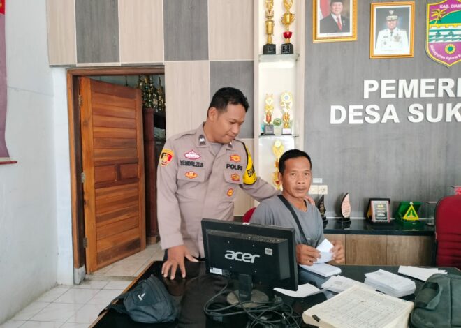 Perkuat Sinergitas, Polsek Sukadana Penggalangan Jaga Harkamtibmas