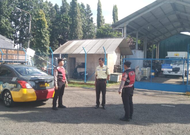 Patroli Dialogis Sat Samapta Polres Ciamis Tingkatkan Pengamanan Objek Vital di Gardu Induk Ciamis
