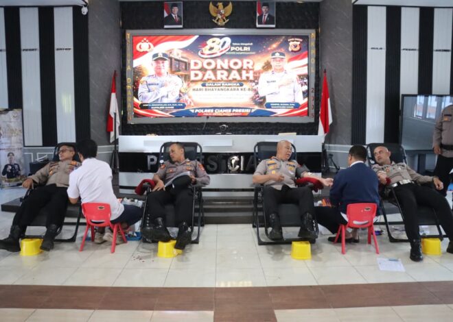 Polres Ciamis Gelar Donor Darah Hari Bhayangkara ke-80, Wujud Kepedulian Polri untuk Kesehatan Masyarakat