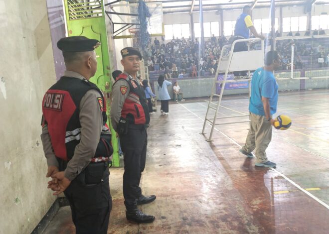Polres Ciamis Amankan Pelaksanaan O2SN Bola Voli Tingkat Kabupaten untuk Wujudkan Kegiatan yang Aman dan Tertib