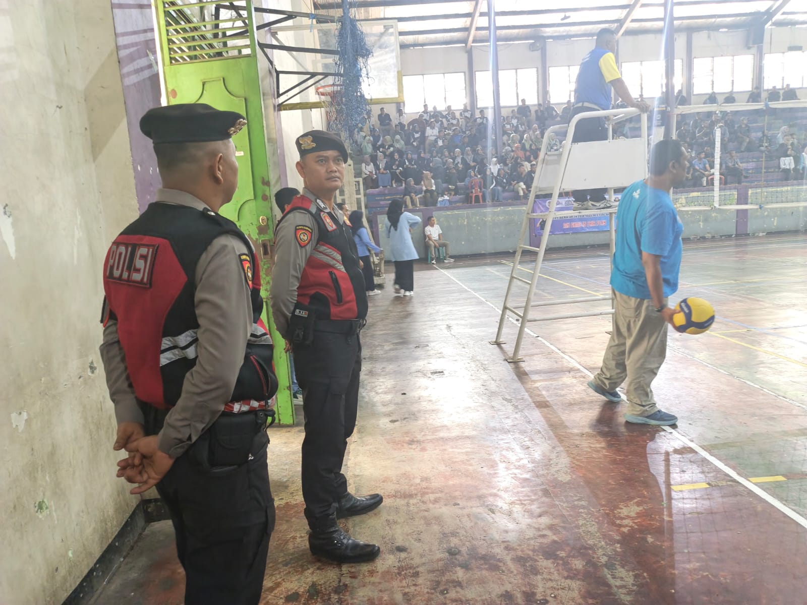 Polres Ciamis Amankan Pelaksanaan O2SN Bola Voli Tingkat Kabupaten untuk Wujudkan Kegiatan yang Aman dan Tertib