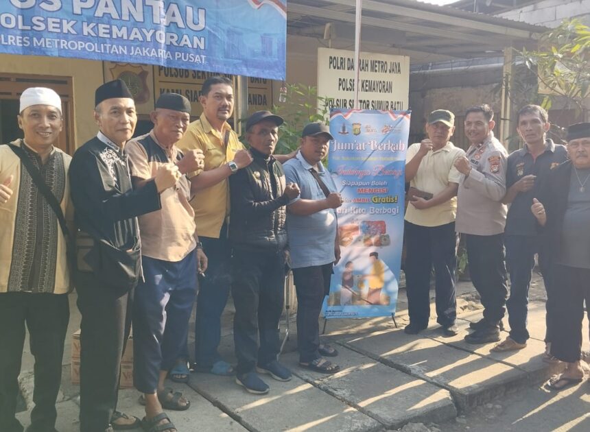 Sinergi Polri, Pokdar Kamtibmas & Warga, Jumat Berkah di Sumur Batu & Harapan Mulya Berjalan Sukses