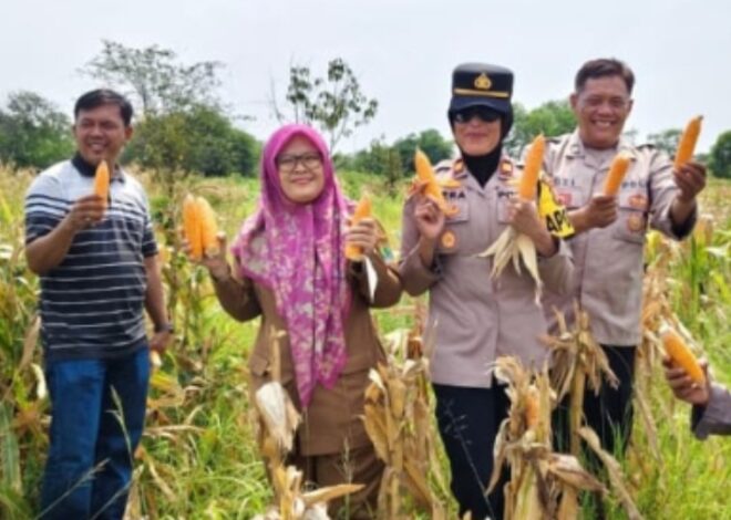 Aksi Nyata Polsek Telukjambe Barat Wujudkan Program Swasembada Pangan Nasional