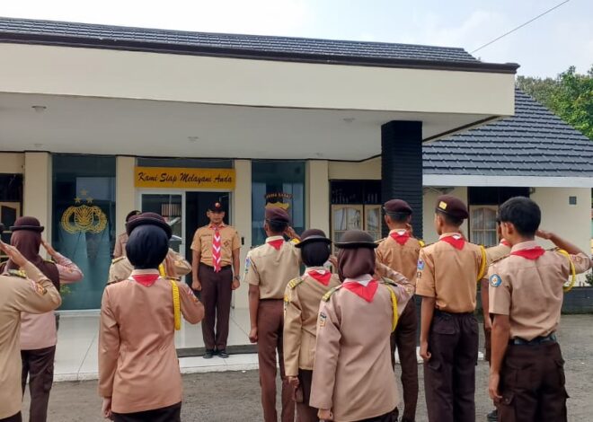 Polsek Banjarsari Polres Ciamis Binlat Rutin Saka Bhayangkara Banjarsari di Makopolsek