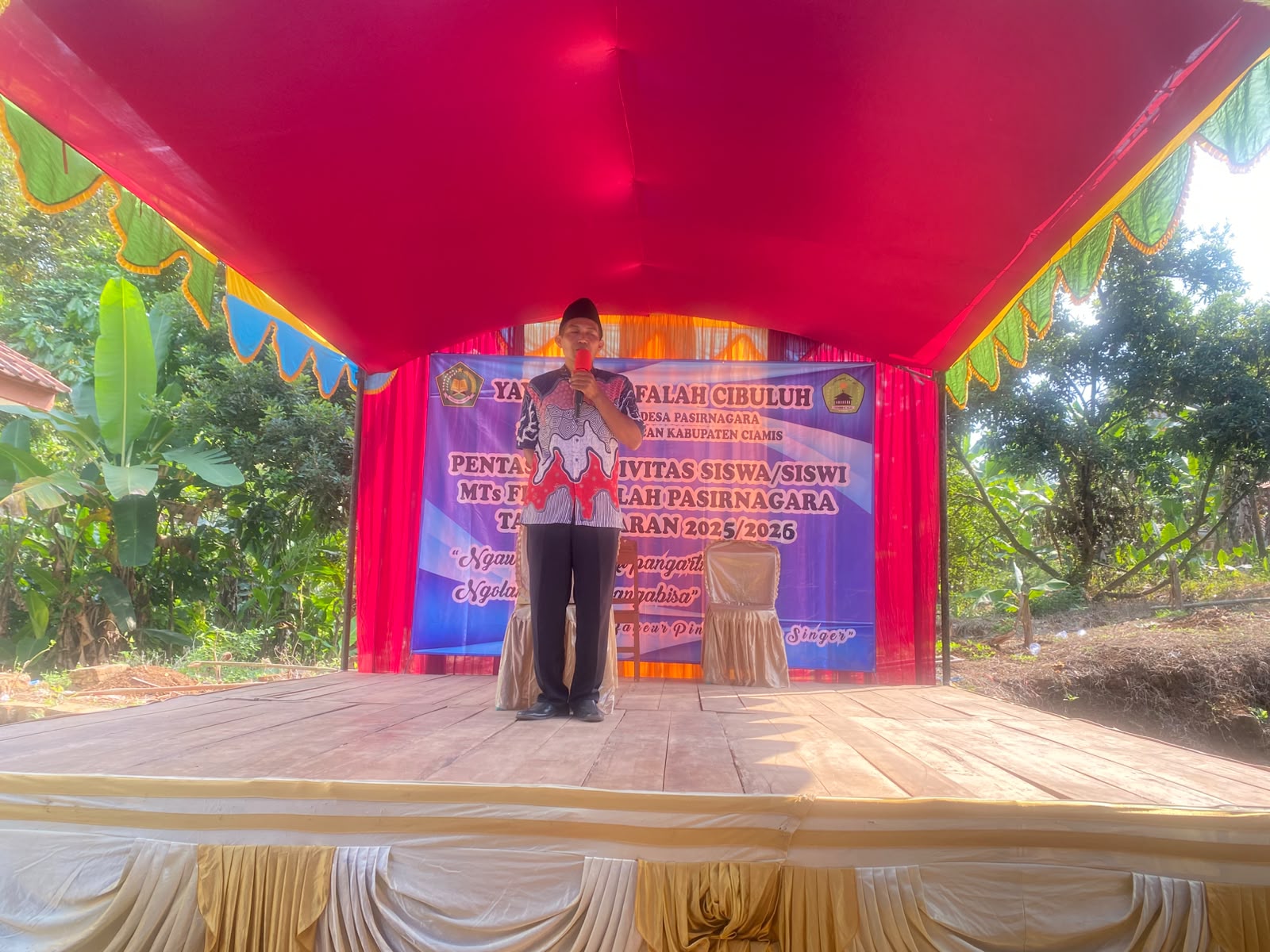Polsek Pamarican Hadiri Acara Pelepasan Siswa MTs Fisabilillah Pasirnagara