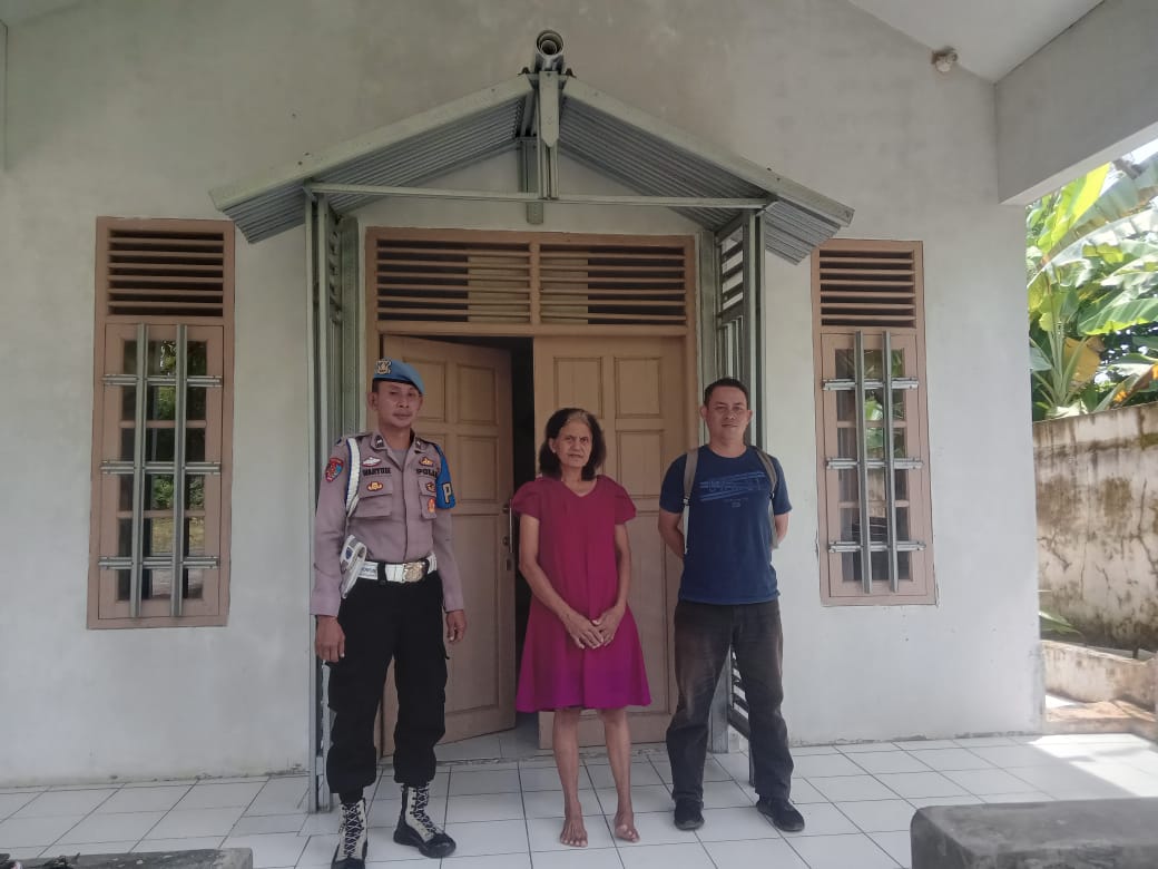 Polsek Lakbok Polres Ciamis Monitoring dan Amankan Kegiatan Ibadah Minggu di Gereja