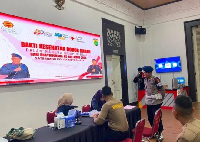 Setetes Darah untuk Sesama: Brimob Polda Metro Jaya Tebar Kemanusiaan Jelang Bhayangkara