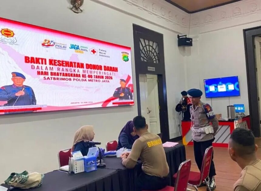 Setetes Darah untuk Sesama: Brimob Polda Metro Jaya Tebar Kemanusiaan Jelang Bhayangkara