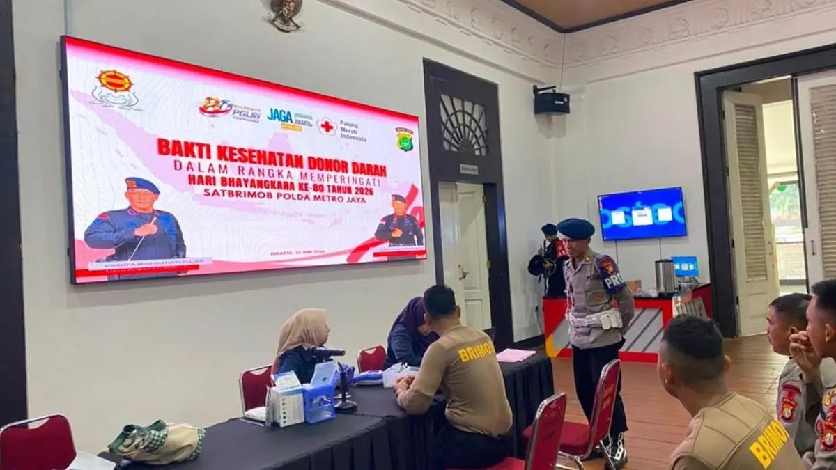 Setetes Darah untuk Sesama: Brimob Polda Metro Jaya Tebar Kemanusiaan Jelang Bhayangkara