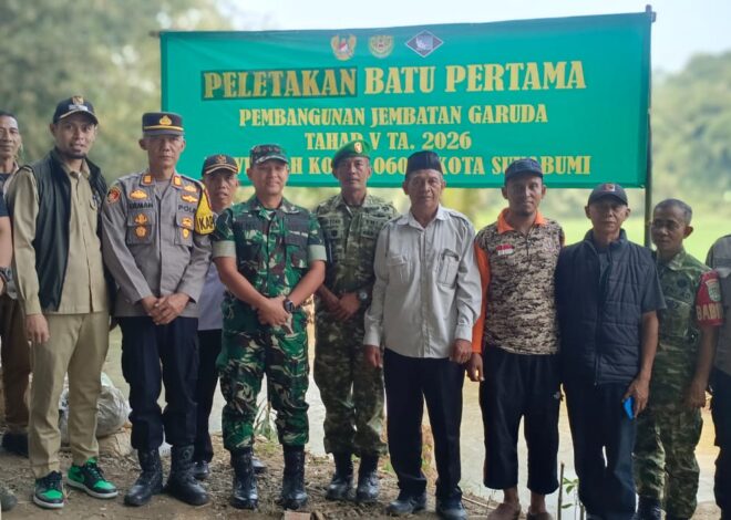 Jembatan Impian Warga Mulai Dibangun, Dandim Sukabumi Pimpin Peletakan Batu Pertama