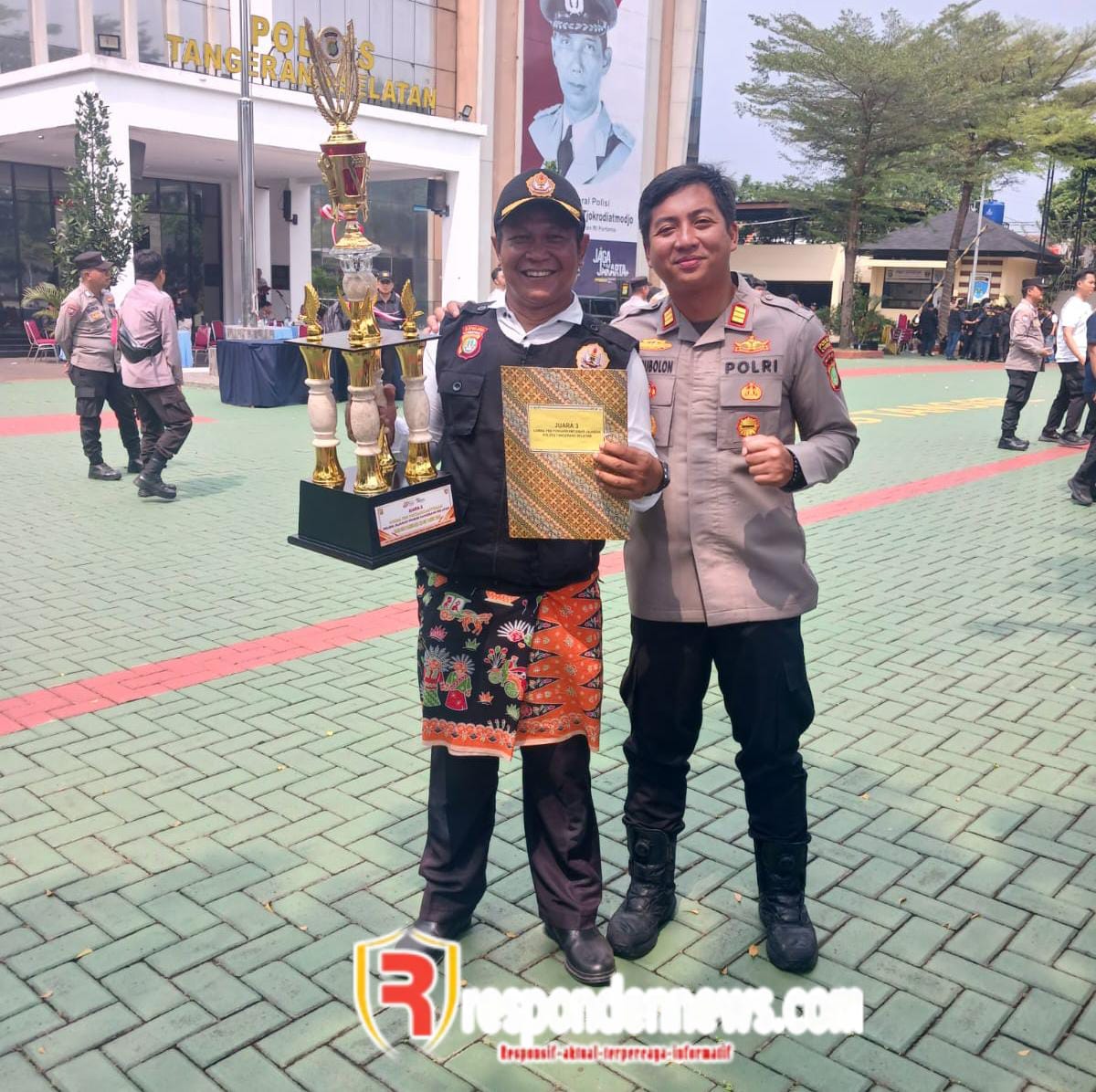 Pokdarkamtibmas Polsek Curug Raih Juara 3 Lomba PPB se-Tangsel HUT Bhayangkara ke-80