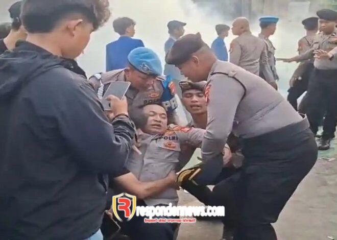 Aksi Heroik Berujung Luka: AKBP Adri Patah Tulang Demi Redam Demo DPR – Turun Padamkan Api Sendiri, AKBP Adri Terjatuh dan Patah Lutut