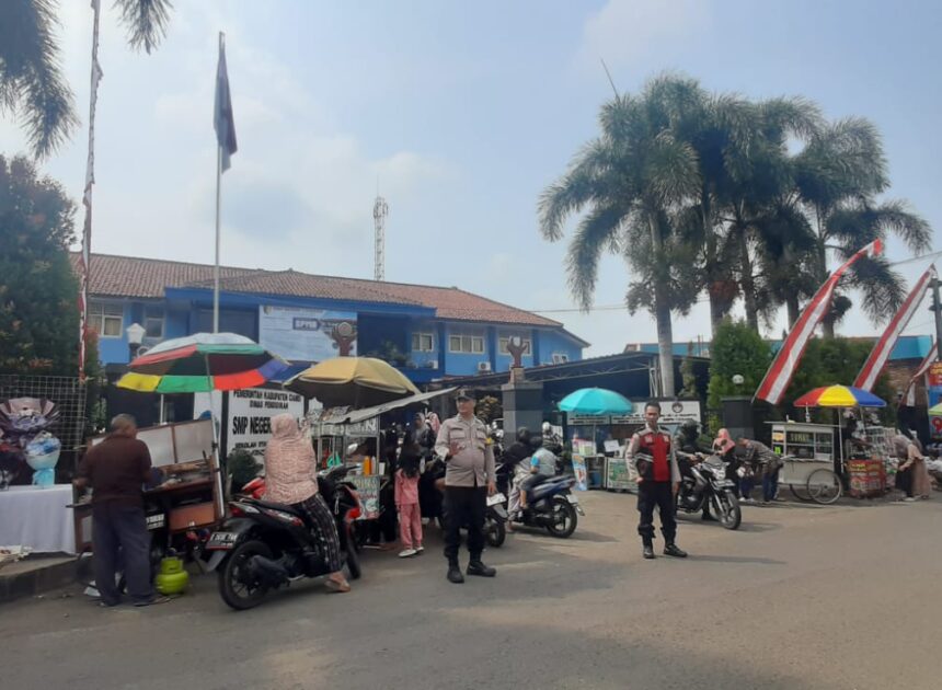Polsek Cisaga Hadiri Acara Pelepasan Siswa Lulusan 2026 SMPN 1 Cisaga