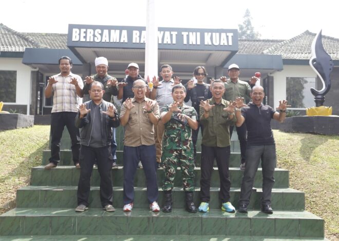 Eratkan Sinergi, Kodim 0607 Gelar Silaturahmi dengan Insan Media Sukabumi