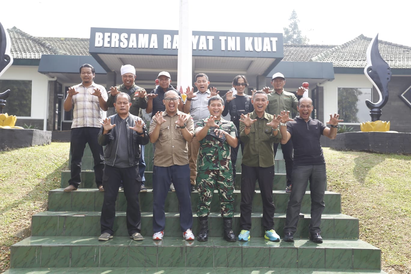 Eratkan Sinergi, Kodim 0607 Gelar Silaturahmi dengan Insan Media Sukabumi