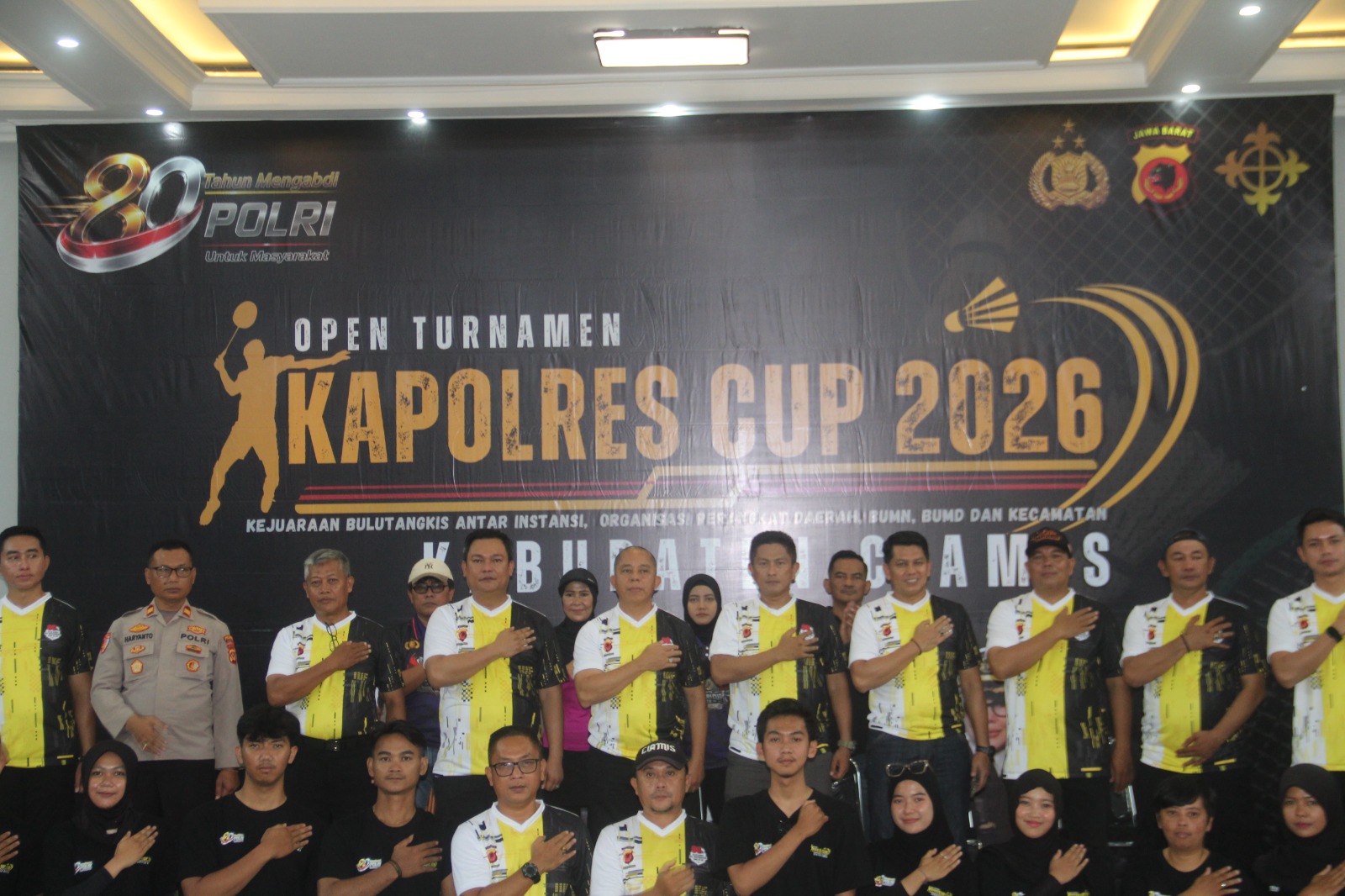Kapolres Ciamis Buka Open Tournament Bulu Tangkis Kapolres Cup 2026, Pererat Sinergitas Lewat Olahraga