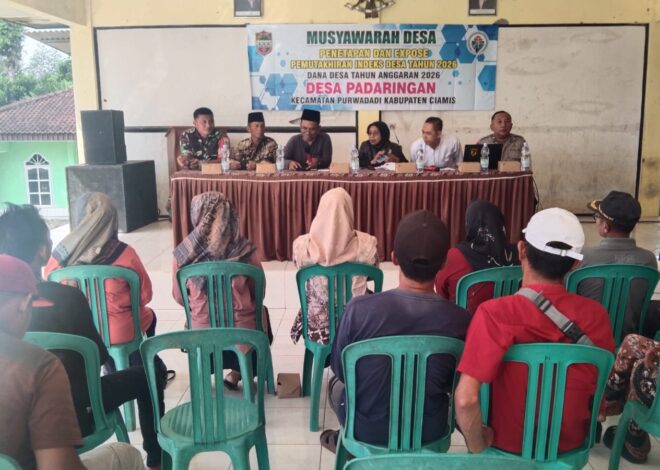 Polsek Lakbok Hadiri Musdes Penetapan dan Expose Pemutahiran Indeks Desa Tahun 2026