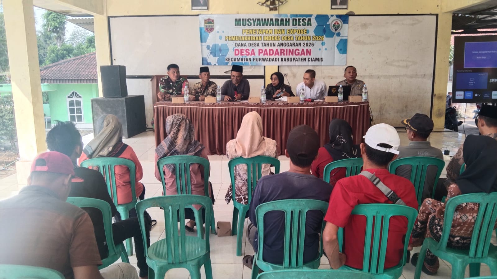Polsek Lakbok Hadiri Musdes Penetapan dan Expose Pemutahiran Indeks Desa Tahun 2026