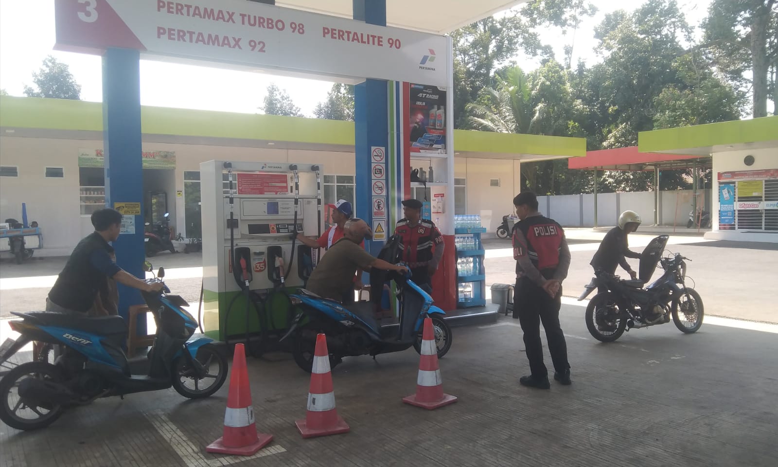 Patroli Dini Hari Sat Samapta Polres Ciamis Perkuat Pengamanan Objek Vital dan Antisipasi Gangguan Kamtibmas