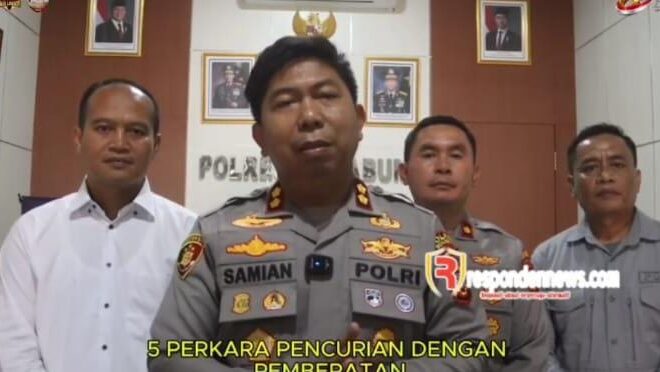 Polres Sukabumi Ungkap 5 Kasus Pencurian dengan Pemberatan, 3 Tersangka Diamankan
