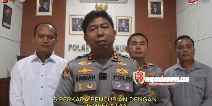 Polres Sukabumi Ungkap 5 Kasus Pencurian dengan Pemberatan, 3 Tersangka Diamankan