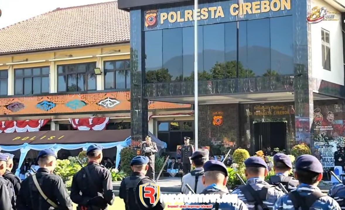 Polresta Cirebon Gelar Upacara Hari Bhayangkara ke-80, Tegaskan Komitmen Pelayanan Humanis dan Profesional