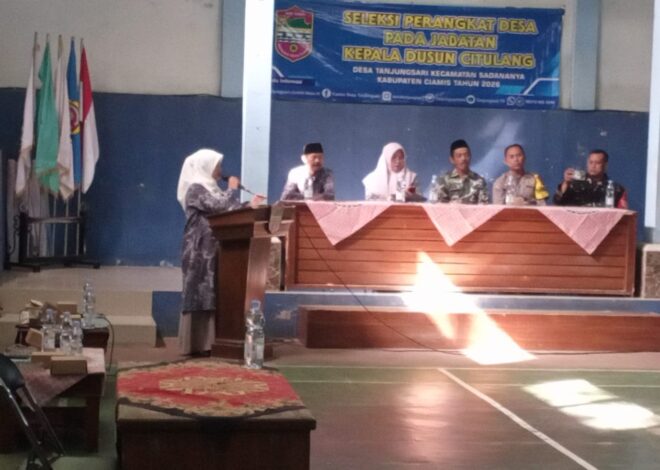 Polsek Ciamis Monitoring Seleksi Kepala Dusun Citulang Desa Tanjungsari, Pastikan Proses Berjalan Aman dan Transparan