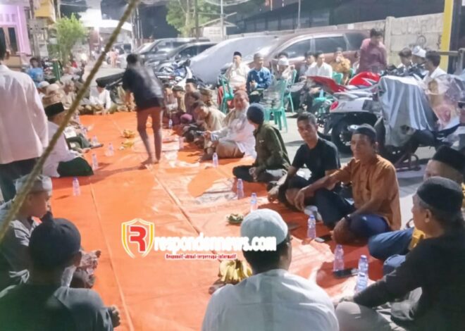 Menghadiri giat tahlilan hari ke 7 almarhum bapak Sugiono ex anggota POKDAR subsektor cempaka baru