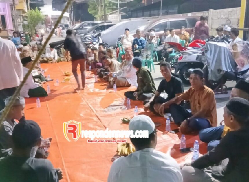 Menghadiri giat tahlilan hari ke 7 almarhum bapak Sugiono ex anggota POKDAR subsektor cempaka baru