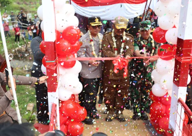 Dandim 0607/Kota Sukabumi Hadiri Peresmian Jembatan Gantung PRIMA JANTAKE, Dorong Konektivitas dan Wisata Desa