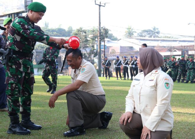 Upacara Kenaikan Pangkat PNS di Kodim 0607, Dandim: Jabatan Baru Harus Diiringi Tanggung Jawab Lebih Besar