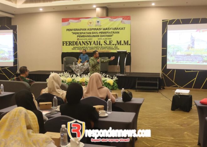 Dandim 0611/Garut Jadi Narasumber Penyerapan Aspirasi Masyarakat, Percepatan  dan Pemerataan Pembangunan Daerah.