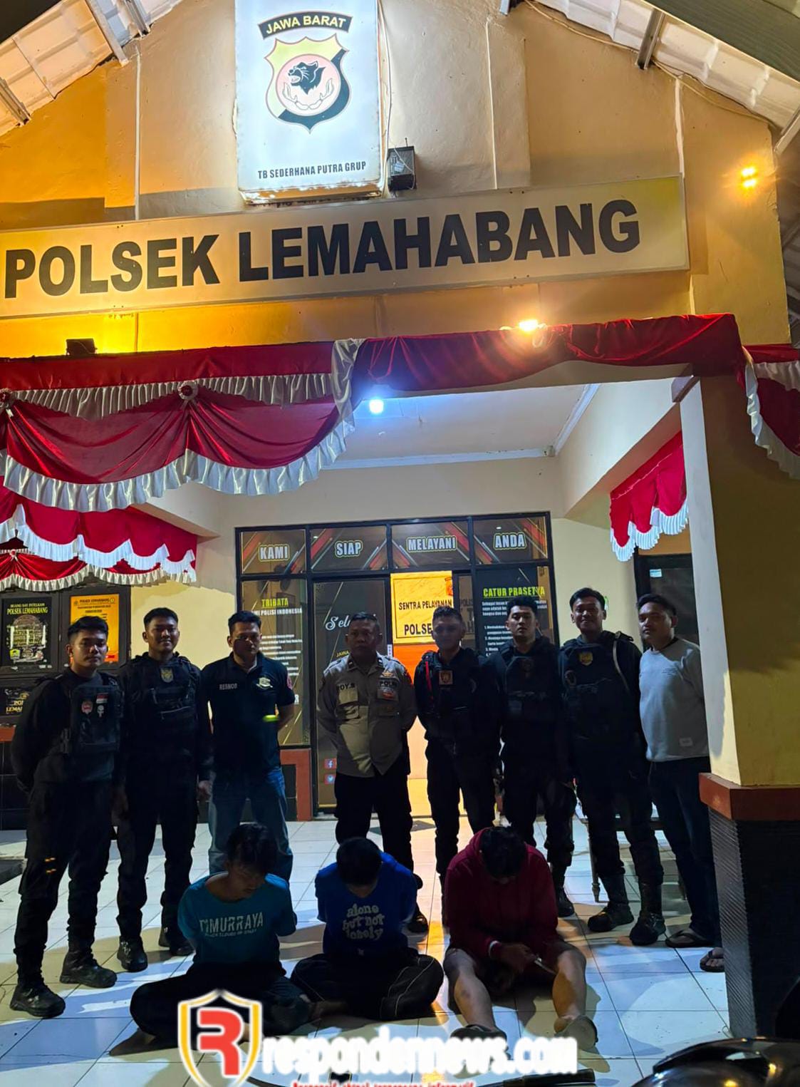 Respons Cepat Laporan Warga, Polres Karawang Amankan Tiga Terduga Pelaku Tawuran di Lemahabang