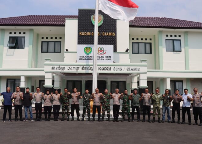 Polres Ciamis Perkuat Sinergitas Bersama Kodim 0613, Wujudkan Stabilitas Kamtibmas dan Dukung Program Nasional