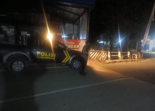 Cegah Tindak Kejahatan Jalanan, Polsek Pangkalan Gelar Tugas Patroli Perintis di Pertigaan Tegalloa
